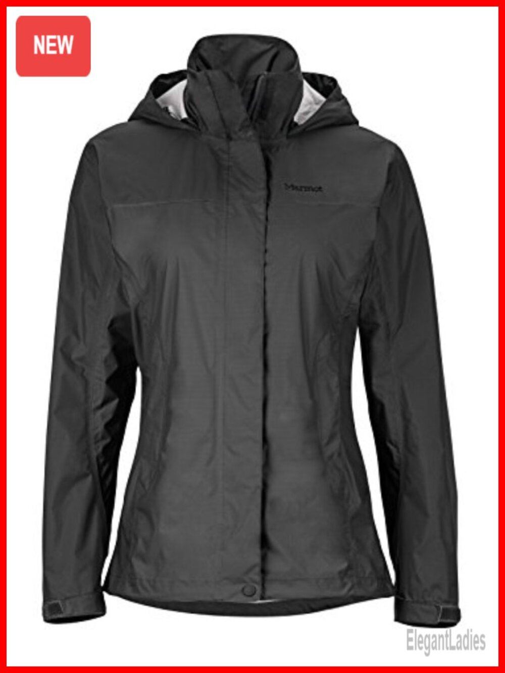 Waterproof Rain Jacket Lightweight Hooded Relaxed Fit Outdoor